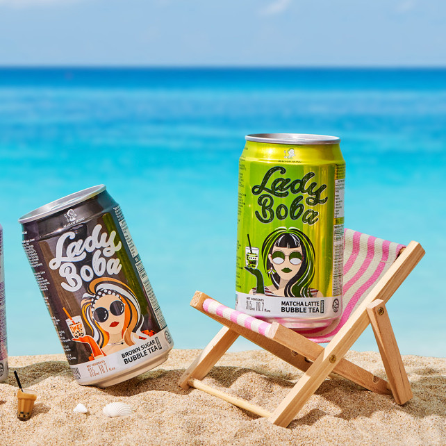 MADAM HONG - LADY BOBA BUBBLE TEA BROWN SUGAR CANETTE ALU 315ML x24