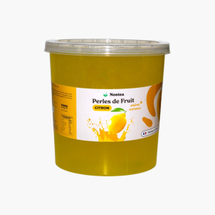 NOSTEA - PERLES DE FRUIT SAVEUR CITRON JAUNE SEAU 3.2KG
