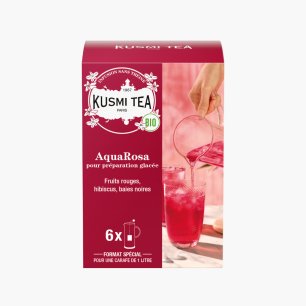 KUSMI TEA - INFUSION AQUAROSA SACHET CARAFE 8G x6 BIO
