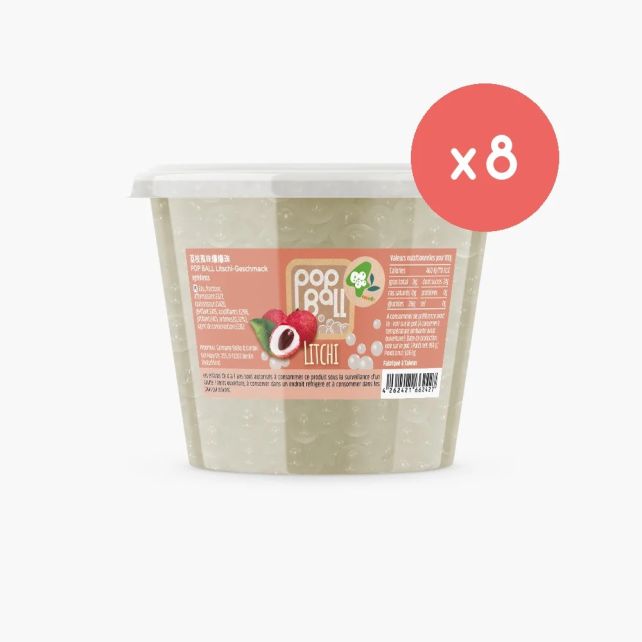 BOBOQ - PERLES DE FRUIT LITCHI SEAU PETIT FORMAT950gr