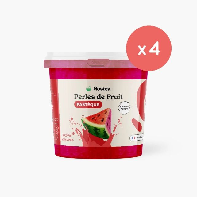 NOSTEA - PERLES DE FRUIT PASTEQUE COLORANTS NATURELS SEAU 3.2KG