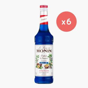 MONIN - SIROP FRUIT DE LA PASSION BLEUE 700ML BOUTEILLE VERRE