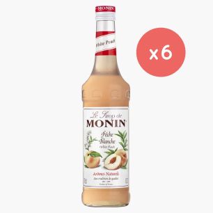 MONIN - SIROP PECHE BLANCHE BOUTEILLE VERRE 700ML