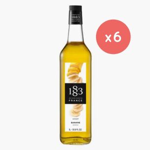 ROUTIN 1883 - SIROP BANANE JAUNE 1L BOUTEILLE VERRE