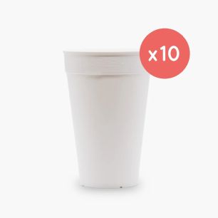 OKOCUP - GOBELET REUTILISABLE EN PP BLANC 17OZ-511ML Ø90MM x1