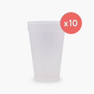 OKOCUP - GOBELET REUTILISABLE EN PP TRANSPARENT 17OZ-511ML Ø90MM x1