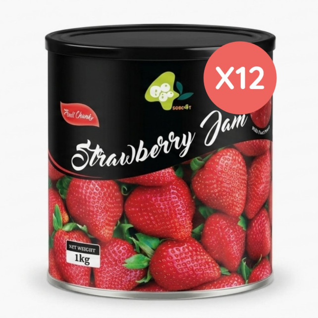 BOBOQ - CONFITURE FRAISE STRAWBERRY JAM 1KG