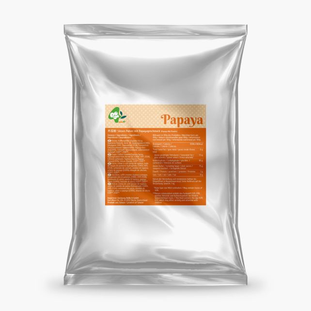 BUBBLE TEA POUDRE PAPAYE VEGAN POCHE 1KG