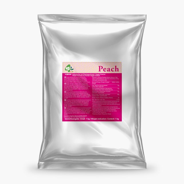 BUBBLE TEA POUDRE PECHE VEGAN POCHE 1KG