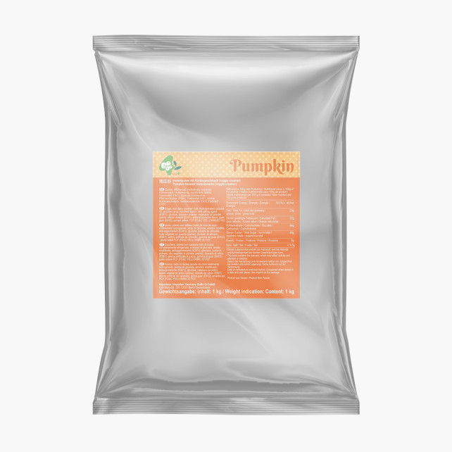 BOBOQ - BUBBLE TEA POUDRE PUMPKIN VEGAN POCHE 1KG